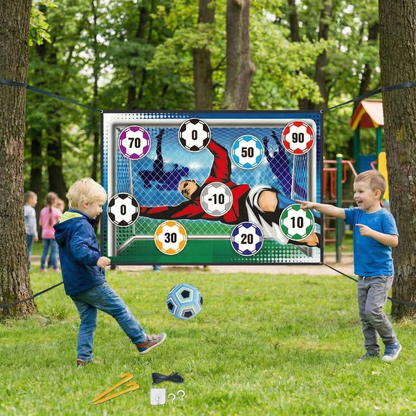 Klebende Fußball Zielschuss Wand  – Indoor & Outdoor Trainings- und Spielset