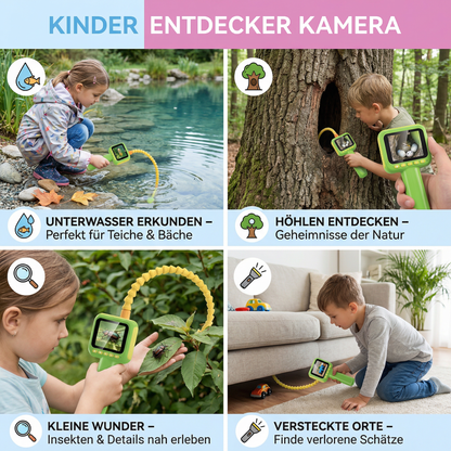 Kinder Entdecker Kamera – Unterwasser & Natur Exploration Spielzeug mit Licht & Display