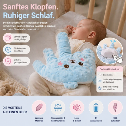 Baby Einschlafhilfe mit sanfter Klopffunktion – unterstützt ruhiges und selbstständiges Einschlafen
