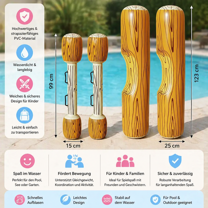 Aufblasbares Pool Battle Spiel für Kinder – Wasser Balance & Splash Game