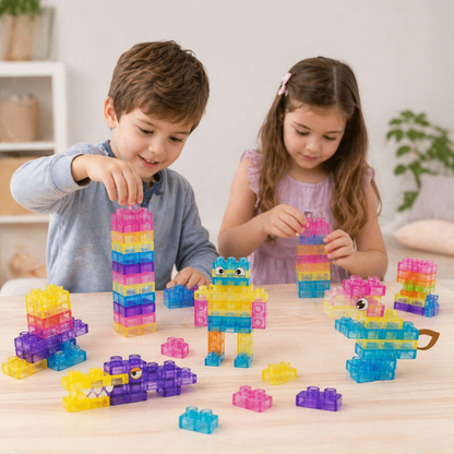 Sensorische Soft-Bausteine für Kinder – weiche, drückbare Lernbausteine für Spiel & Spaß