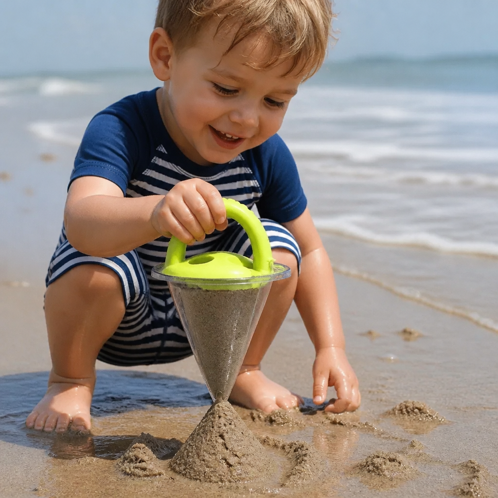Kinder Strand Sand Trichter Spielzeug zum Zeichnen und Schütten