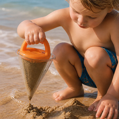 Kinder Strand Sand Trichter Spielzeug zum Zeichnen und Schütten