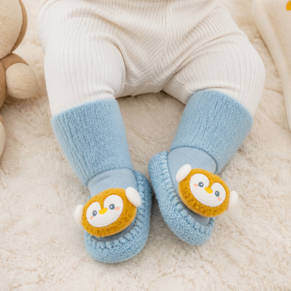 Gefütterte Anti Rutsch Babysocken für den Winter