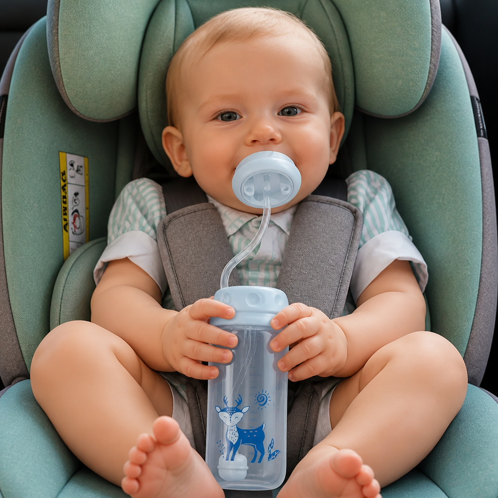 Freihändige Baby Trinkflasche zum Füttern