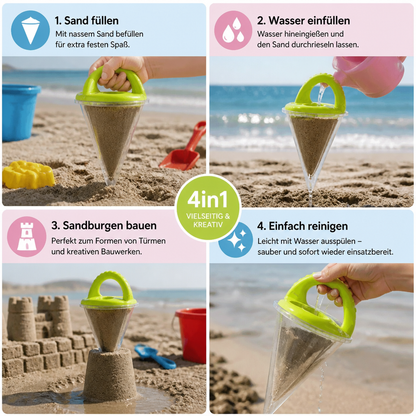 Strand-Trichter-Spielzeug für Kinder