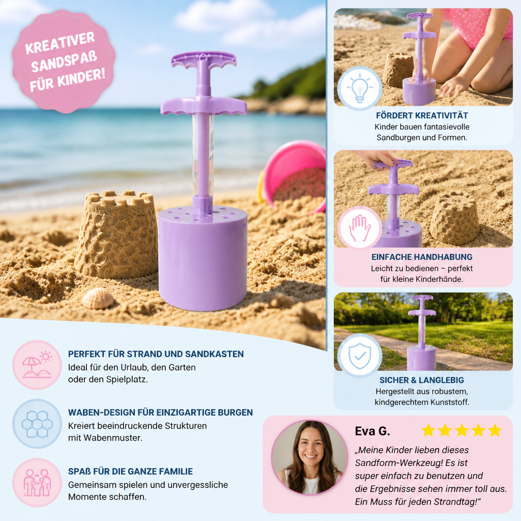 Honeycomb Sand Castle Maker – Sandform für Kinder