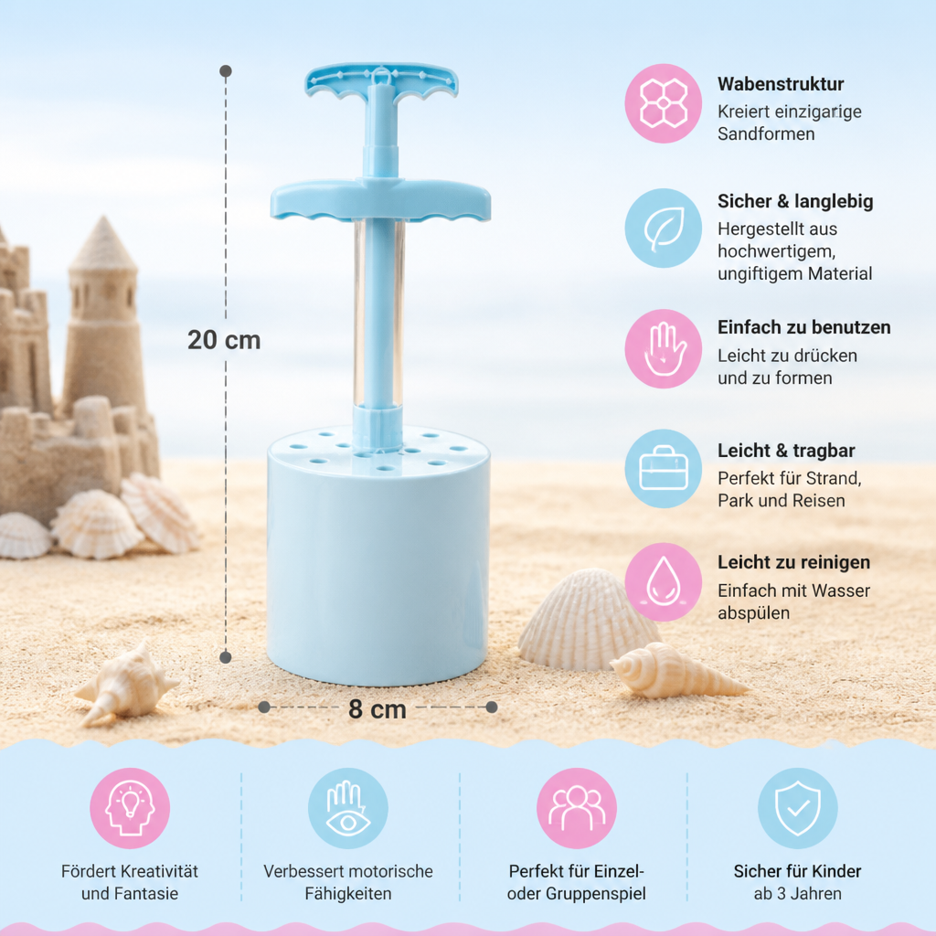 Honeycomb Sand Castle Maker – Sandform für Kinder