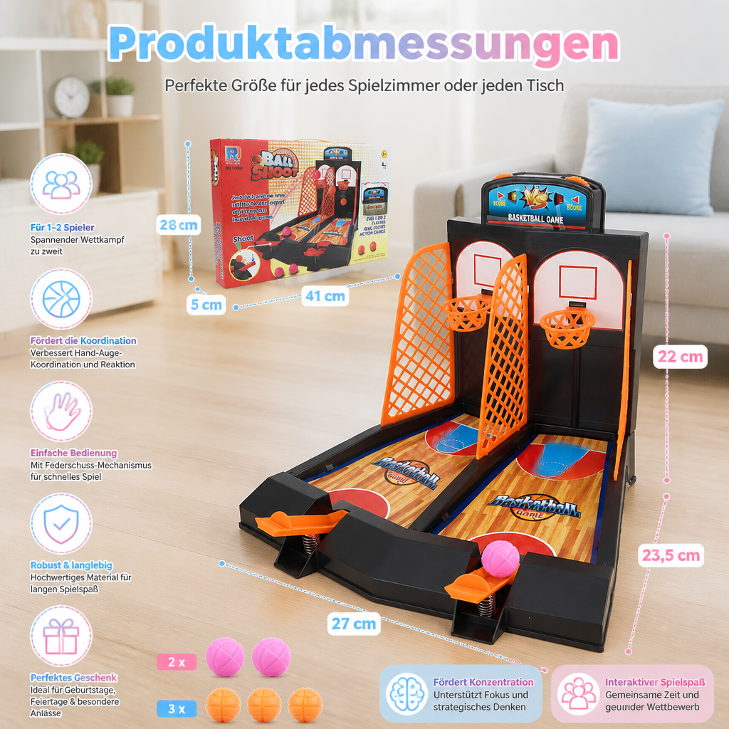 Basketball-Shootout-Spiel für 2 Spieler