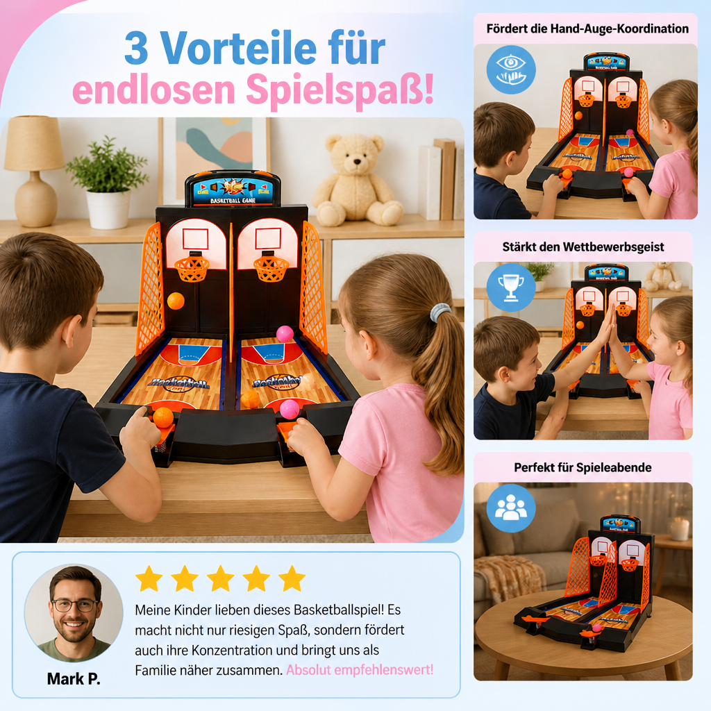 Basketball-Shootout-Spiel für 2 Spieler