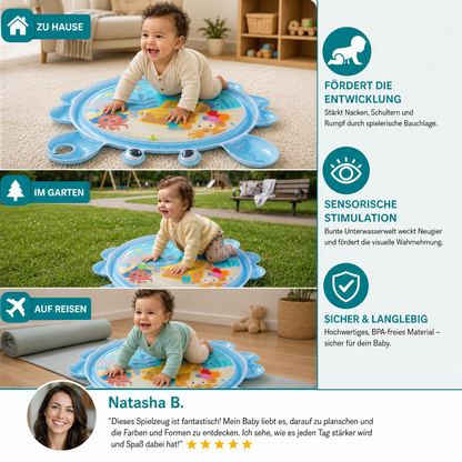 2-in-1 Interaktives Bauchlage-Spielzeug & Spielmatte