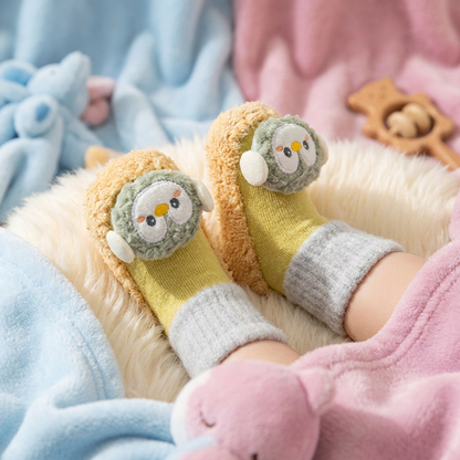 Gefütterte Anti Rutsch Babysocken für den Winter