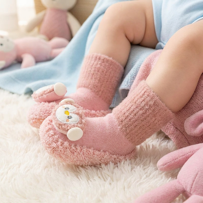 Gefütterte Anti Rutsch Babysocken für den Winter