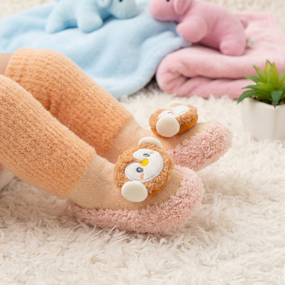 Gefütterte Anti Rutsch Babysocken für den Winter