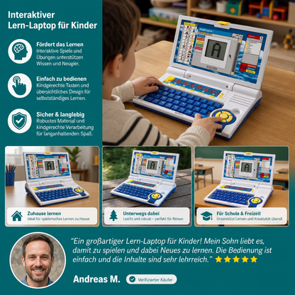 Interaktiver Lern-Laptop für Kinder