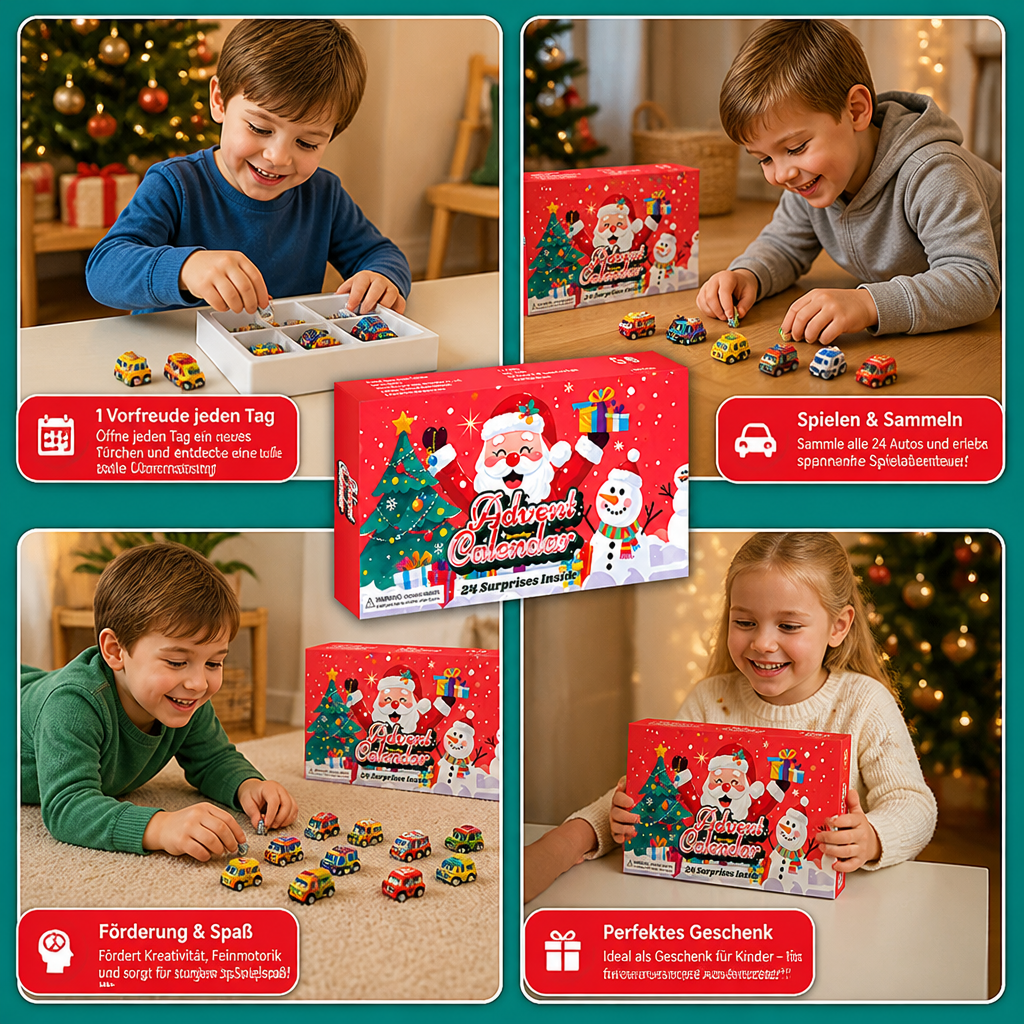 24-Tage-Cartoon-Auto-Adventskalender