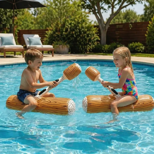 Aufblasbares Pool Battle Spiel für Kinder – Wasser Balance & Splash Game