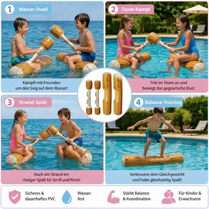 Aufblasbares Pool Battle Spiel für Kinder – Wasser Balance & Splash Game
