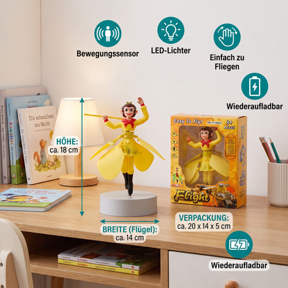 Interaktives fliegendes Affen-Spielzeug mit Bewegungssensor & LED-Lichtern
