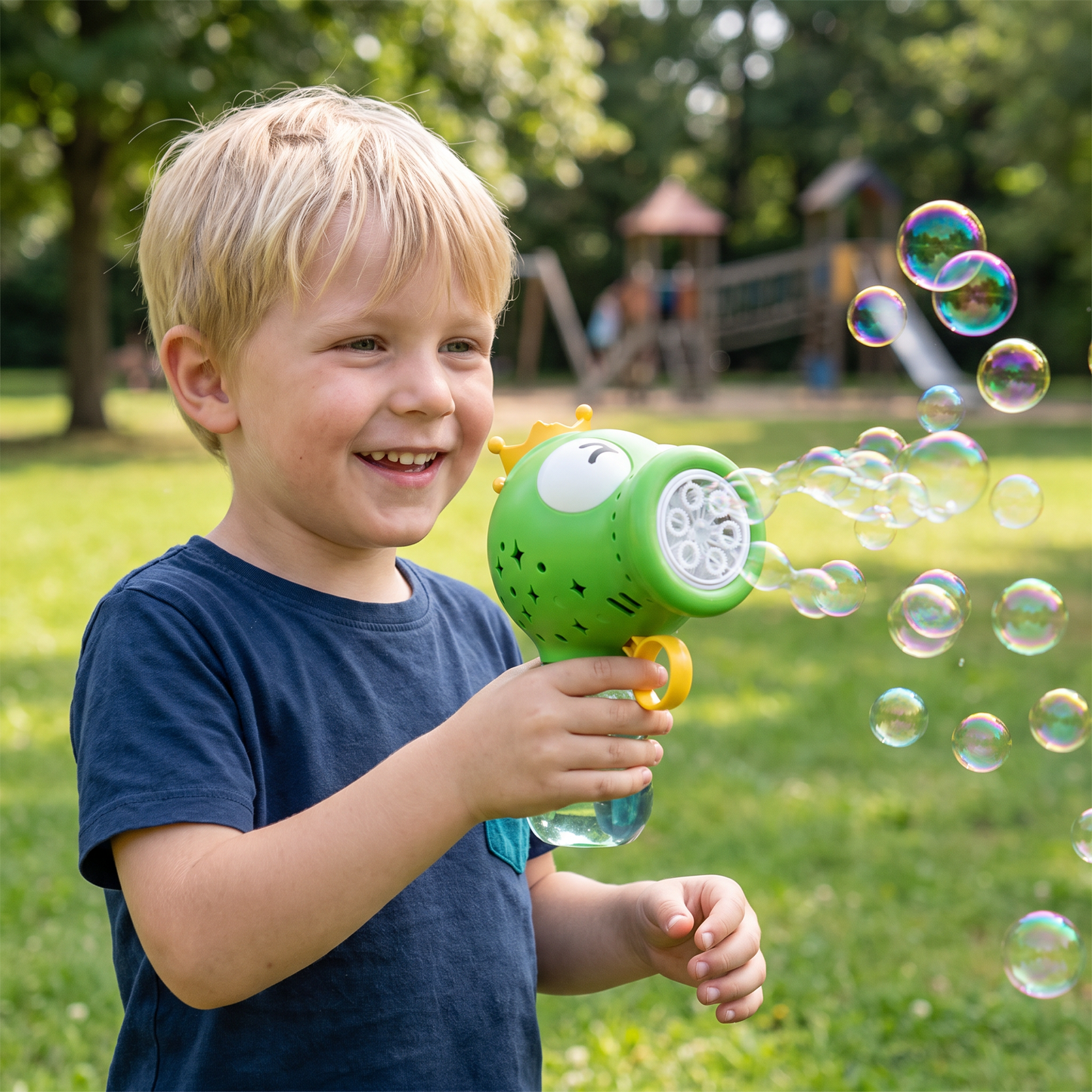 Niedliche automatische Seifenblasenmaschine – Elektrischer Seifenblasenmacher für Kinder