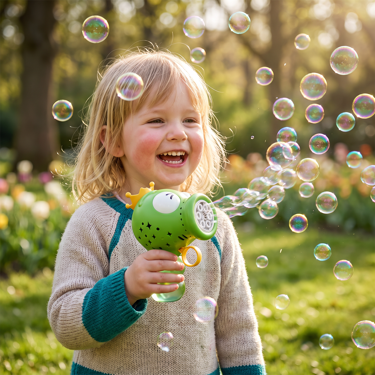 Niedliche automatische Seifenblasenmaschine – Elektrischer Seifenblasenmacher für Kinder