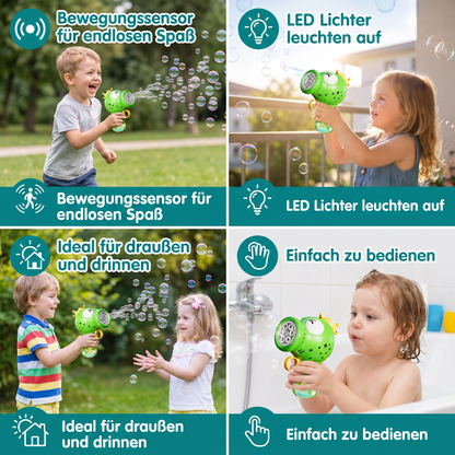 Niedliche automatische Seifenblasenmaschine – Elektrischer Seifenblasenmacher für Kinder