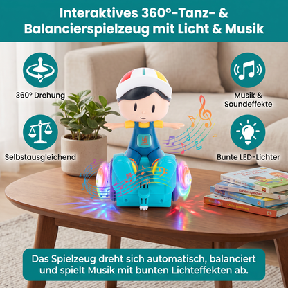 Interaktives 360°-Tanz- & Balancierspielzeug mit Licht & Musik