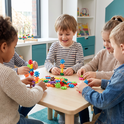 Montessori-Pflaumenblüten-Bausteinset