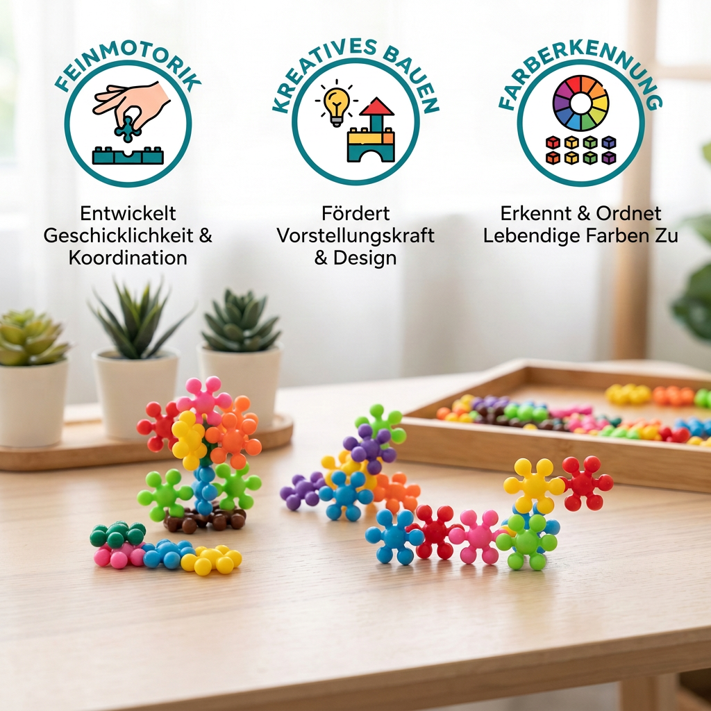Montessori-Pflaumenblüten-Bausteinset