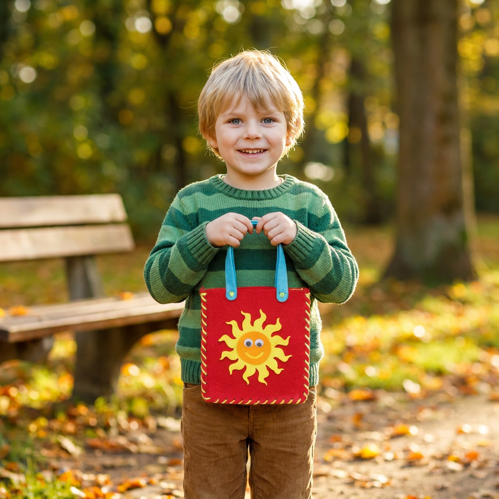 DIY-Niedliches Filz-Handtaschen-Nähset für Kinder