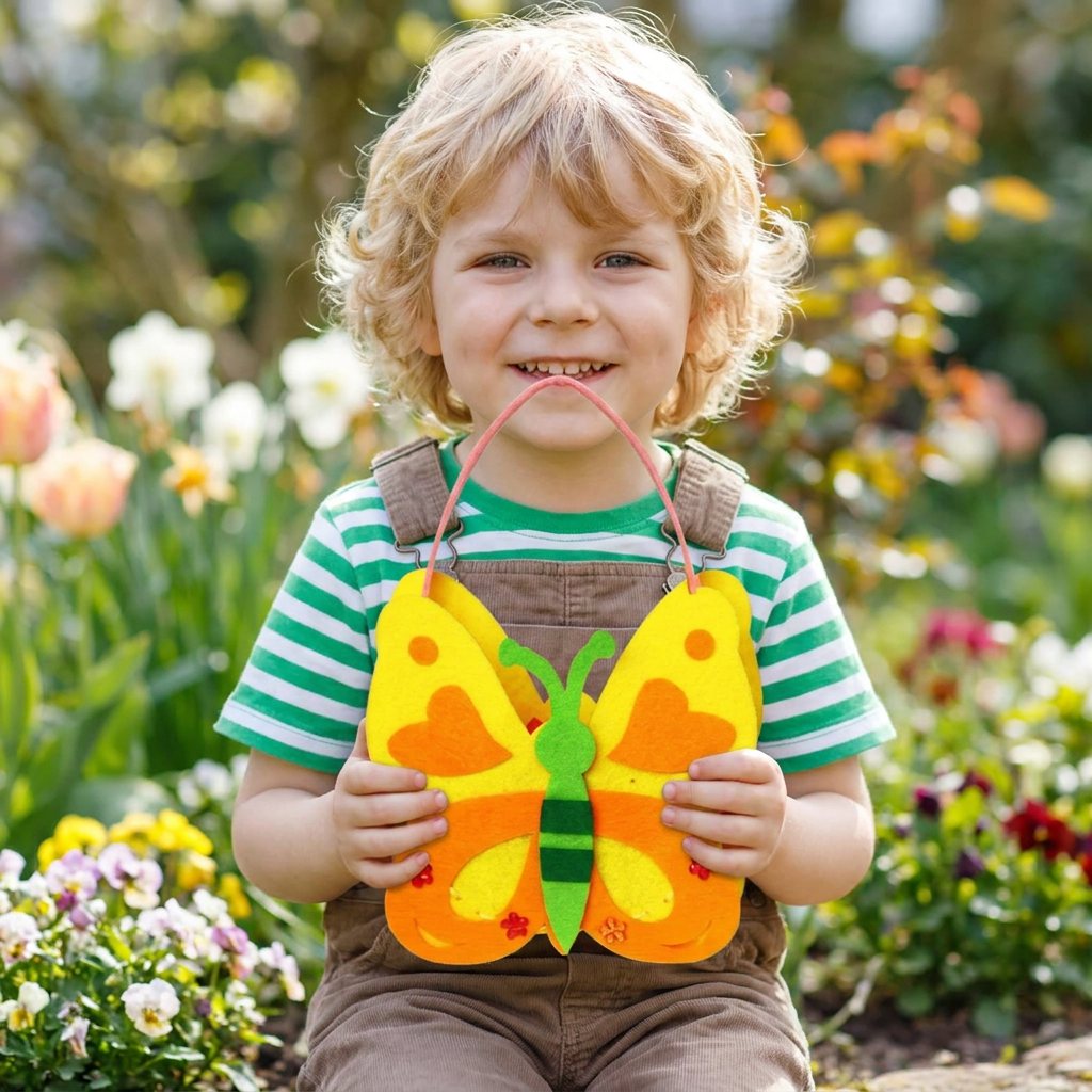 DIY-Niedliches Filz-Handtaschen-Nähset für Kinder