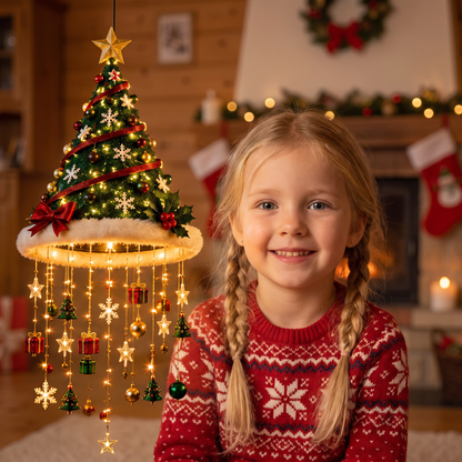 Weihnachtliche Weihnachtsmannmützen-Lichter mit LED-Lichterkette