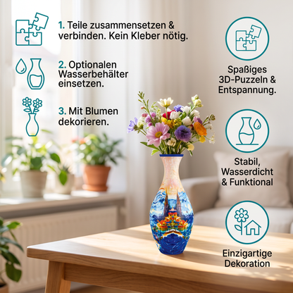 DIY-3D-Puzzle-Blumenvase