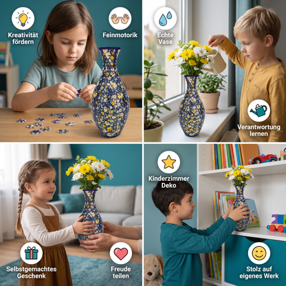 DIY-3D-Puzzle-Blumenvase
