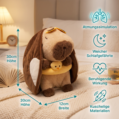 Atmendes Capybara-Plüschtier – Weicher & kuscheliger Schlafbegleiter