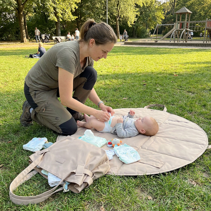 2-in-1 Faltbare Wickeltasche & Wickelunterlage – Leichte, geräumige Reisetasche für Mütter