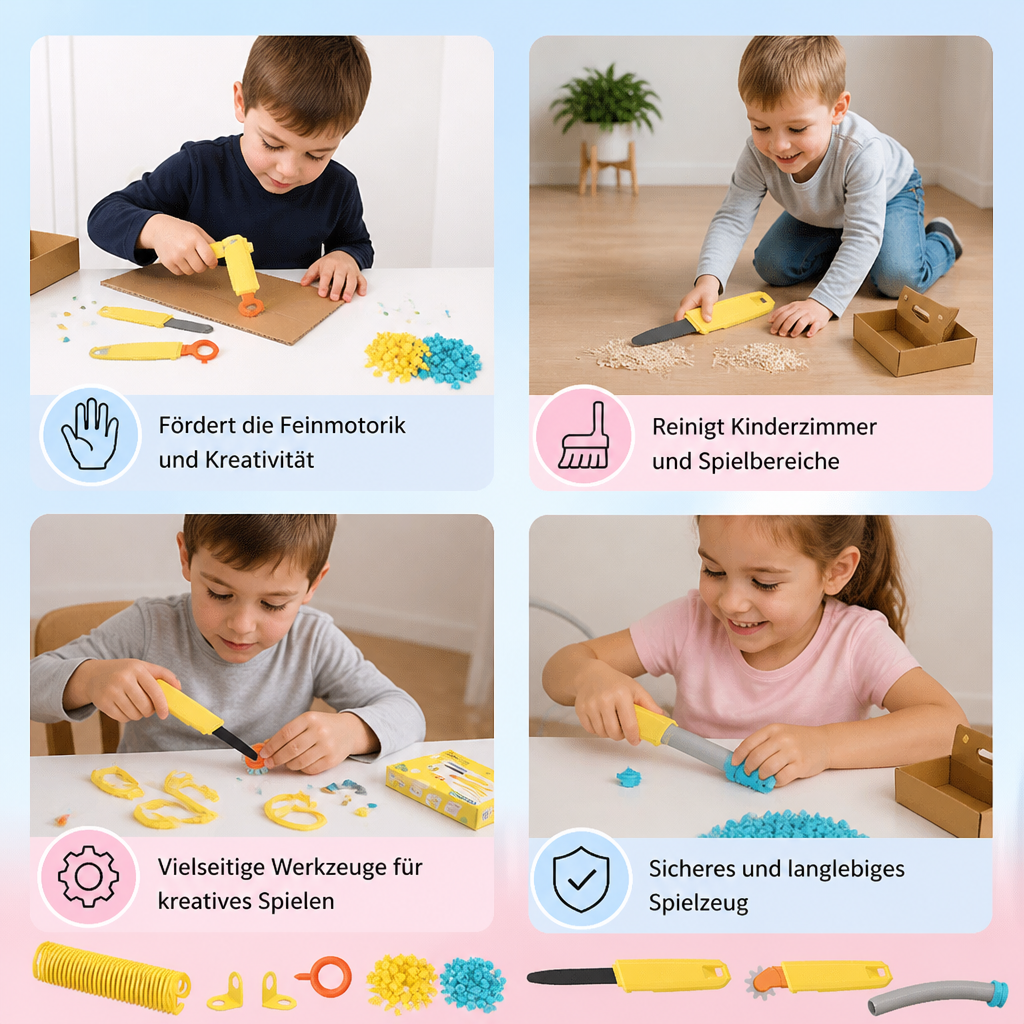 Kinder-Bauwerkzeugset aus Karton