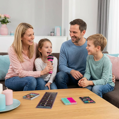 Karaoke Party Spiel mit Mikrofon – Lustiges Familienspiel für Freunde & Familie