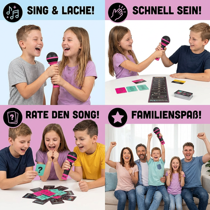 Karaoke Party Spiel mit Mikrofon – Lustiges Familienspiel für Freunde & Familie