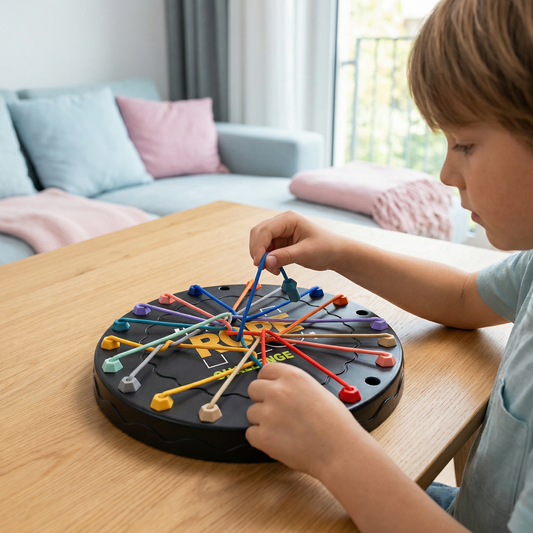 Knoten- & Seil-Logikspiel – Denk- & Strategiespiel für Kinder