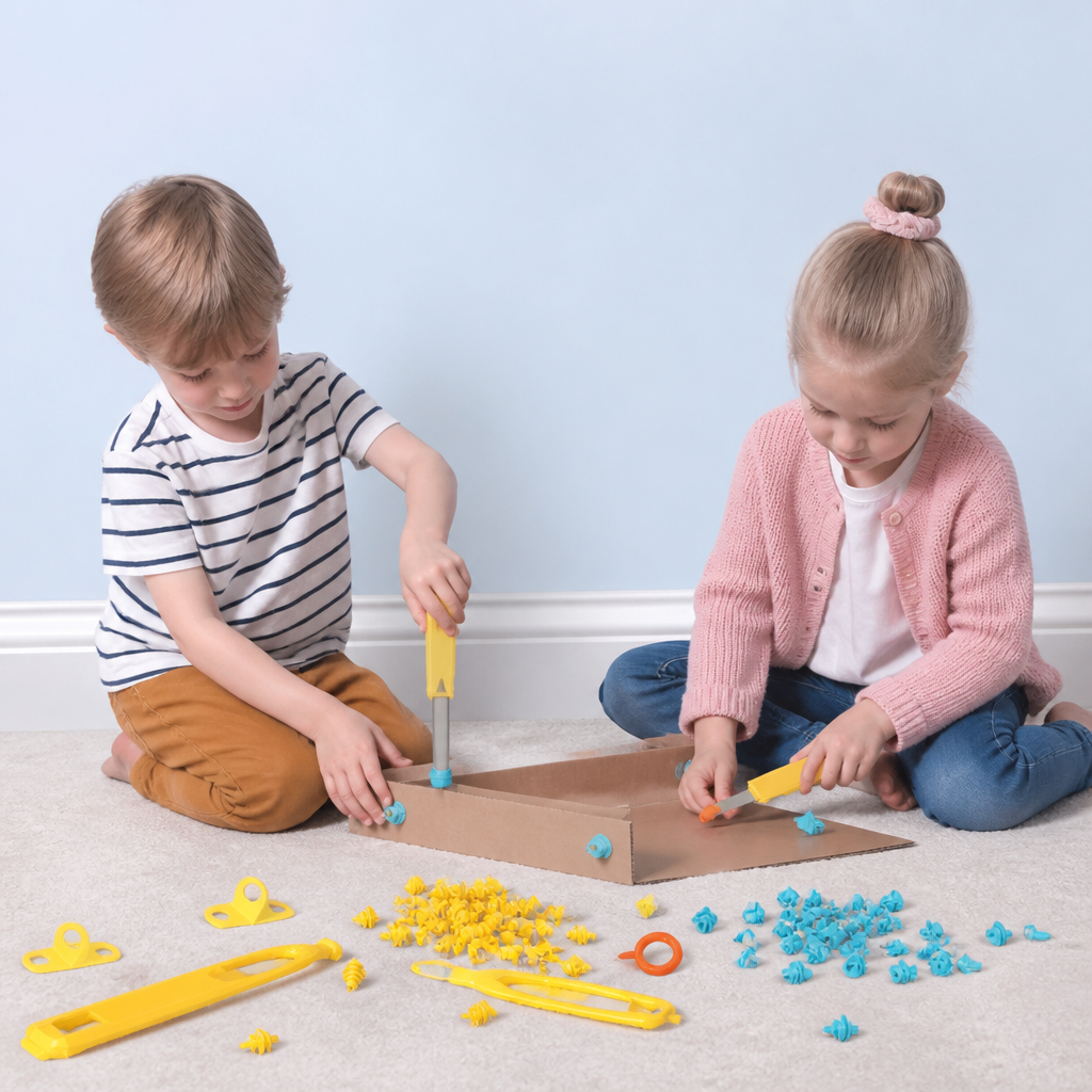 Kinder-Bauwerkzeugset aus Karton
