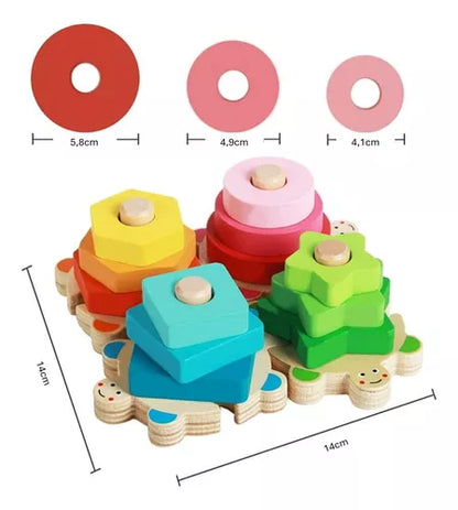 Spielerisches Lernen – Montessori Stapelspiel