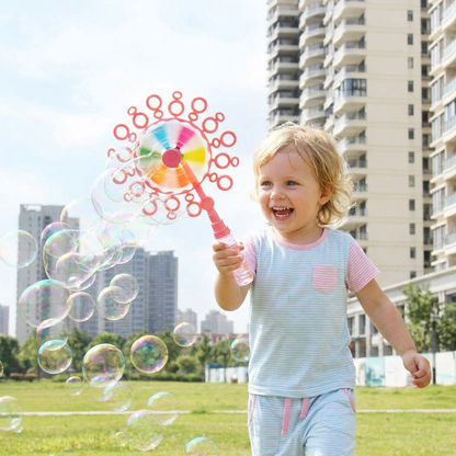 Seifenblasen Spielzeug Set für Kinder mit Windmühlen Design für Spielspaß