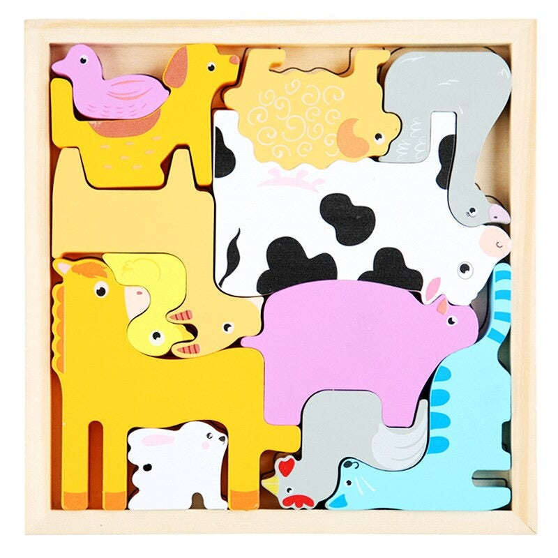 Formenspaß – Holzpuzzle (2+1 GRATIS)