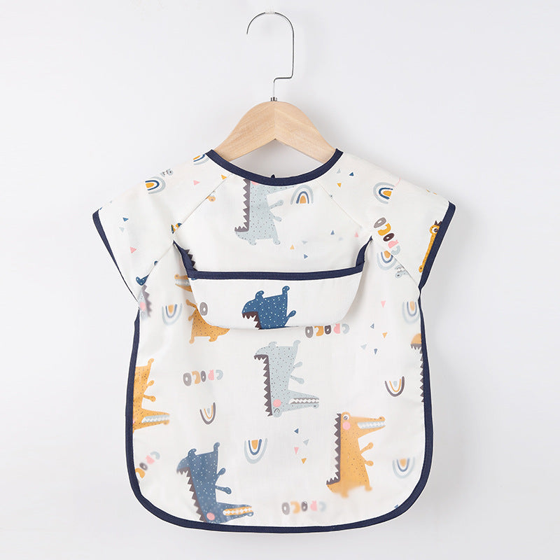 Baby-Schürze mit Taschen für Malen und Essen
