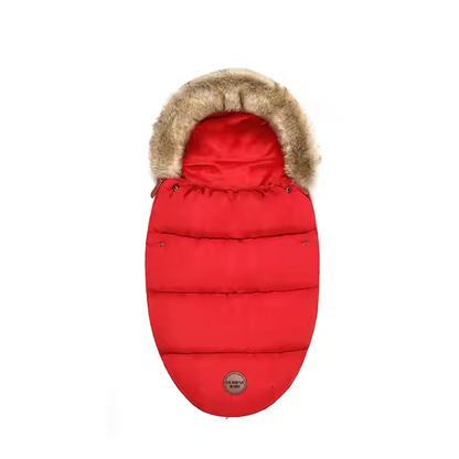 Baby Fußsack für Kinderwagen – Warmer Stroller Schlafsack mit Fellrand