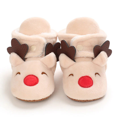 Weihnachtshausschuhe für Kinder - Süße Rentier & Santa Designs