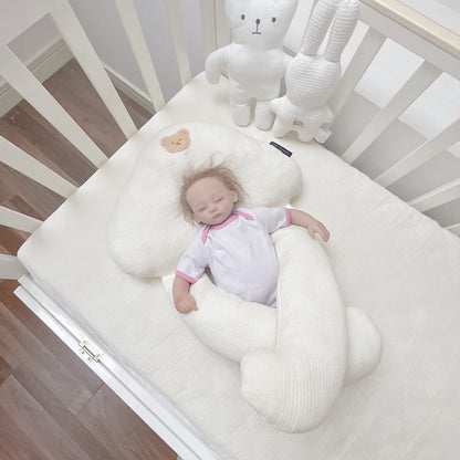 Baby Lagerungskissen mit Kopfstütze – Ergonomisches Stützkissen für Babys