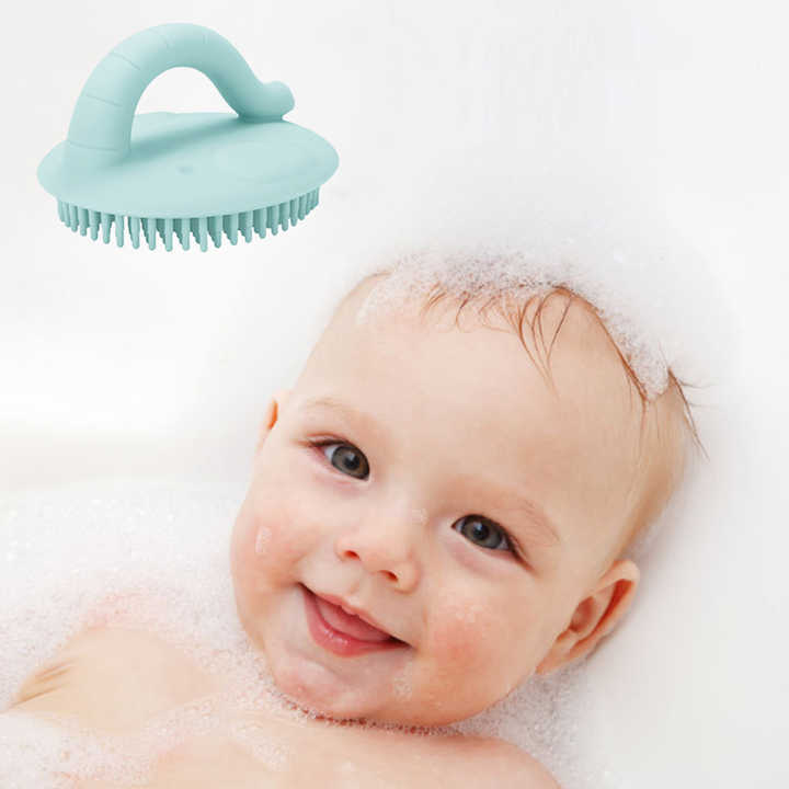 Silikon Baby Duschbürste – Weiche Badebürste zur sanften Körperreinigung