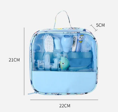Baby Pflege Set mit Thermometer, Bürste und Nagelknipse